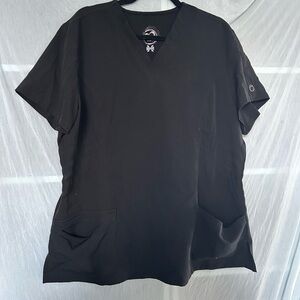 Black scrub top